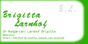brigitta larnhof business card